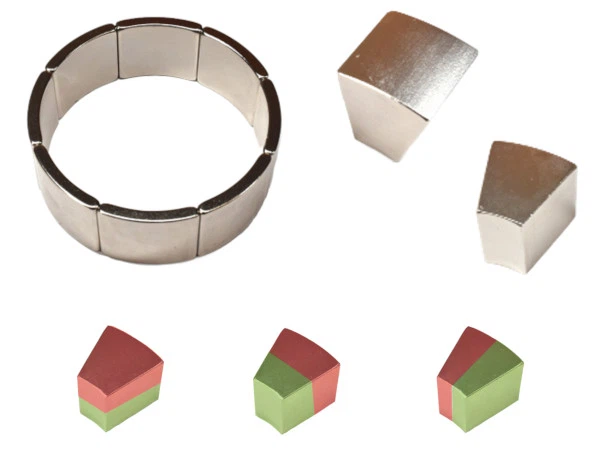 High Quality Ultra Paper Thin Arc Segment Neodymium Magnets factory